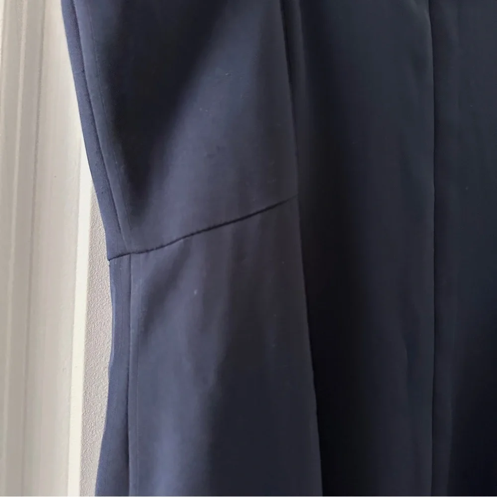 J. Crew Spaghetti Strap Navy Blue Side Split Maxi Dress Women's Size 6 NWT